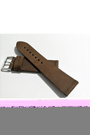 Greyzi Deri  Her Saate  Uygun Saat Kordonu 22  mm kahverengi