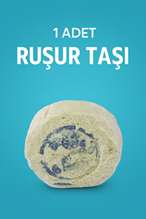 Leke ve Kararma Karşıtı Mühürlü Ruşur Taşı (Sefidab) - Doğal Peeling Etkili - 1 Adet