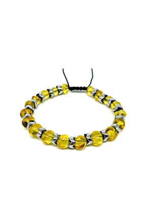 Kehribar Ve Hematit Bileklik