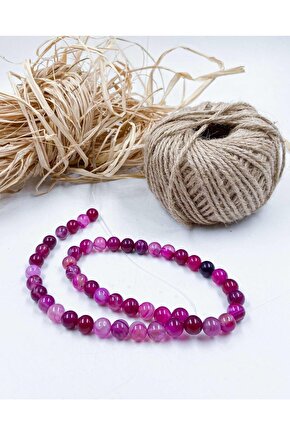 Akik Küre Kesim 8 Mm Doğal Taş Dizi