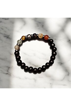 Aslan Burcu Doğal Taş Burç Bileklik