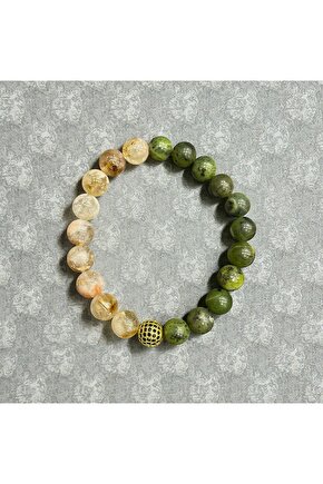 Sitrin - Yeşim Doğal Taş 10mm Bileklik