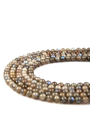 Labradorit ( A Kalite ) Doğal Taş Dizi 8 Mm Küre Kesim