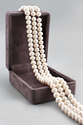 İnci Doğal Taş Beyaz 10x11mm Dizi