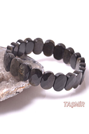 Obsidyen Taşı Roleks Bileklik