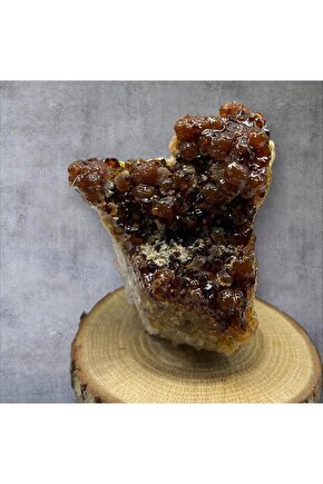 SİTRİN JEOT Ham Doğal Taş Mineral (sertifikalı)(para taşı)(Bereket taşı