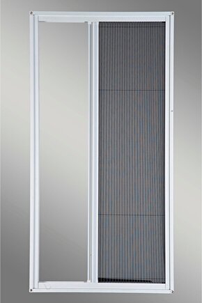 70x175cm Pileli-plise Sineklik-Beyaz Pilise-Pileli Sineklik