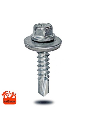 Trapez Vida Çatı Vidası Pullu Vida 5.5x50 _ 50 Adet