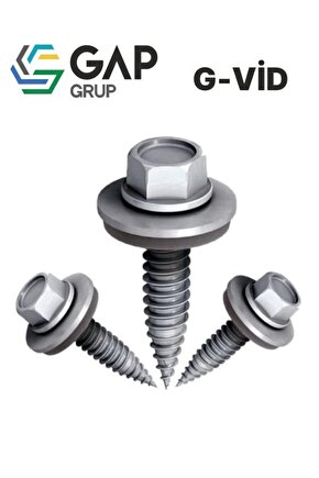 G-vid Sivri Uçlu Ejot Tip Çatı Vidası 5,5x27 100 Adet