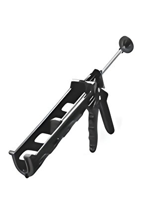 Yuvarlak Kalın Plastik Silikon Tabancası Siyah