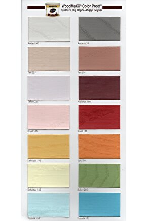 Woodmaxx® Color Prof Su Bazlı Dış Cephe Ahşap Boyası 2,5 Lt