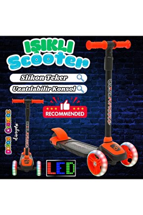 Cool Wheels Turuncu Twist Işıklı 3 Tekerlekli Scooter - Işıklı Scooter - CoolWheels Scooter - Çocuk