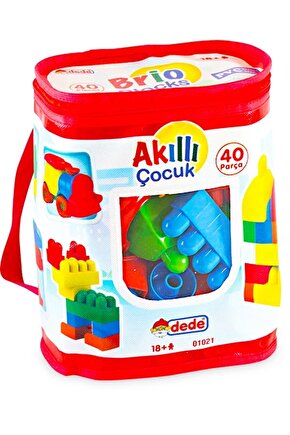 Askılı Çantada Ilk Yapı Oyuncaklarım 40 Prç Büyük Yapı Oyuncak Blokları 01021
