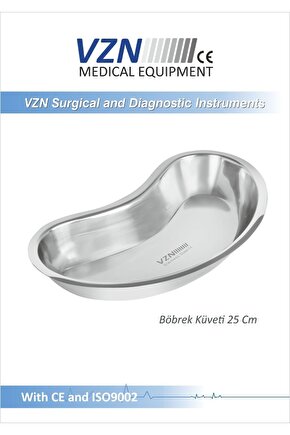 Böbrek Küveti 25CM Paslanmaz Çelik