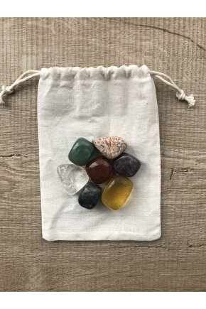 Doğal Taş 7 Li Çakra Seti