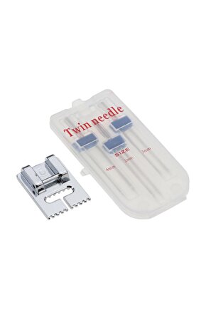 Nervür Çiftli Ev Tipi Dikiş Makine Nervür Dikme Iğne Ve Ayak Seti