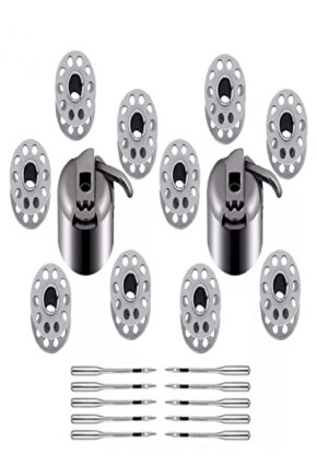 Dikiş Seti 1 Mekik -5 Adet Masura - 10 Adet Iğne 12 No  Sınger Beko Zetina Janome Makinesi Uyumlu