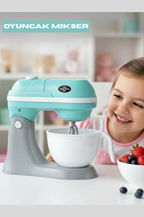 Oyuncak Kutulu Işıklı Pilli Büyük Mavi Mikser Evcilik ve Mutfak Oyunları
