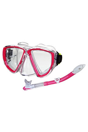 Havuz ve Deniz Kullanımına Uygun Yüzücü Maske Snorkel Şnorkel Şınorkel Set