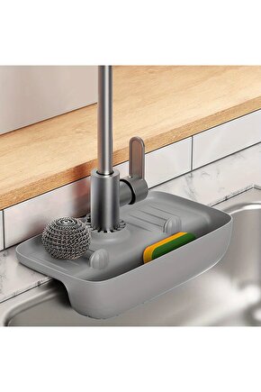 Musluk Düzenleyici Evyelik | Mutfak Lavabo Tezgah Üzeri Bölmeli Organizer