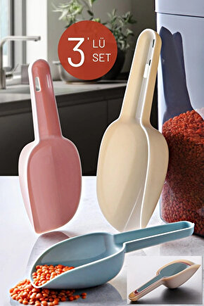 3 Boy Baharat Bakliyat Erzak Un Çay Şeker Ve Jumbo Boy Deterjan Küreği