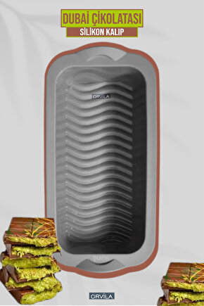 Dubai Çikolatası Kalıbı - Airfryer Baton Pasta Kek Ve Ekmek Kalıbı - Silikon Fırında Pişirme Matı