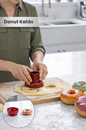 Donut Kek Kalıbı - Hamur Kesici ve Şekillendirici