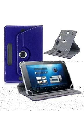 Casper VIA S30 Uyumlu Üniversal Dönerli Standlı Tablet Kılıfı +Dokunmatik Tablet Kalemi Hediye