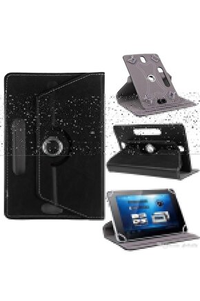 Honor Pad X8 10.1 Uyumlu Üniversal Dönerli Standlı Tablet Kılıfı +Dokunmatik Tablet Kalemi Hediye