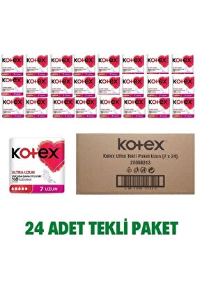 Kotex Ultra Uzun Hijyenik Ped 7li 7*24 ( 168 ) Adet