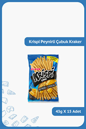 KRİSPİ Peynirli Çubuk Kraker - 54 gram - 15 Adet