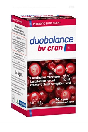 Nbt Duobalance Bv Cran Takviye Edici Gıda 14 Kapsül