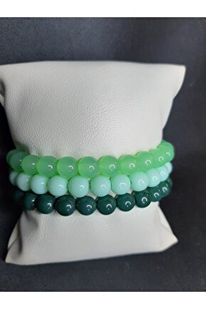 3’lü Cam Boncuk Bileklik Seti – 3 Al Az Öde Fırsatı Unisex