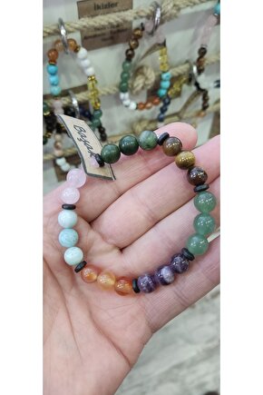 Başak Burcu Doğaltaş Çakra Bileklik