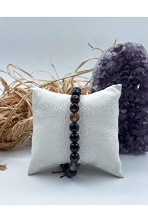 Akik Doğal Taş Bileklik 8 Mm Küre Faset Kesim