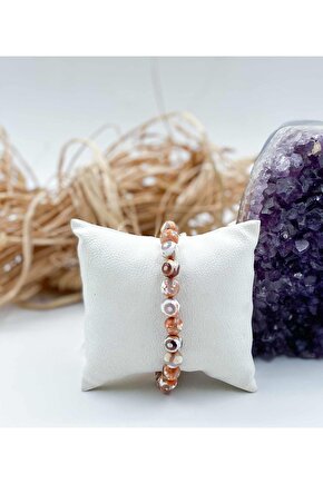 Tibet Akik Doğal Taş Bileklik 8 Mm Küre Kesim