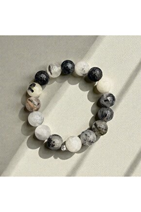 AuraStone Rutil Kuvars Doğal Taş 12mm Bileklik