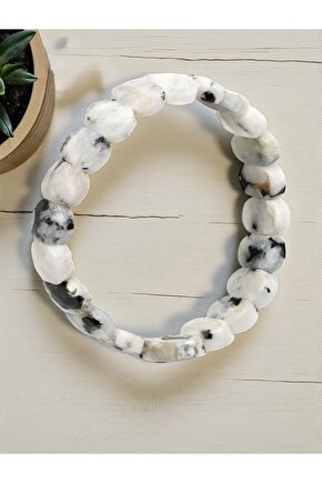 Ay Taşı Doğal Taş Roleks Bileklik 9 x 14 mm Özel Kesim