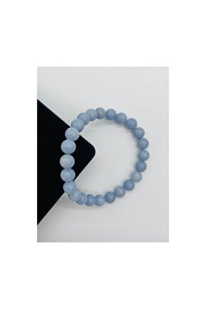 Anjelit Taşı Doğal Taş Bileklik-8mm