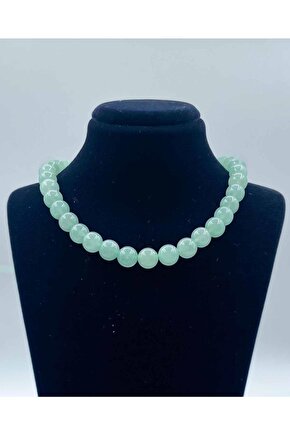 Aventurin Doğal Taş Kolye 8 Mm Küre Kesim