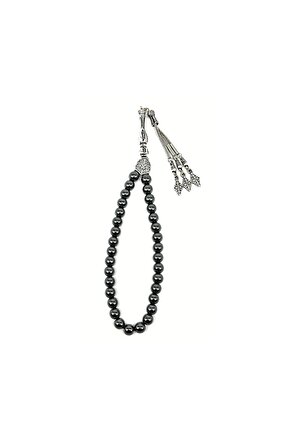 Doğaltaş Hematit Tesbih