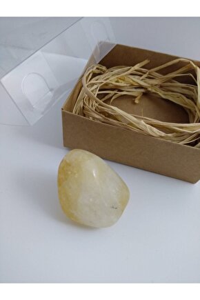 Sitrin Taşı Biblo Ham Doğaltaş Biblo (40-45 Gr)