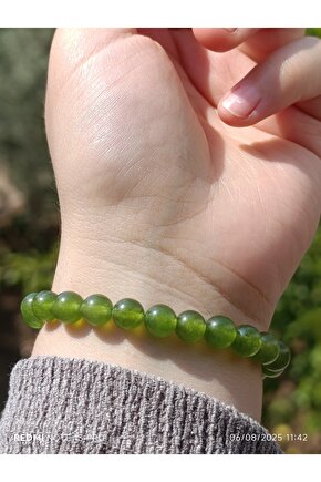 Yeşil Kuvars Doğaltaş Erkek ve Kadın Bileklik