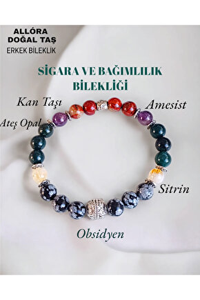 Doğal Taş Erkek Bileklik Sigara&bağımlılık Bilekliği