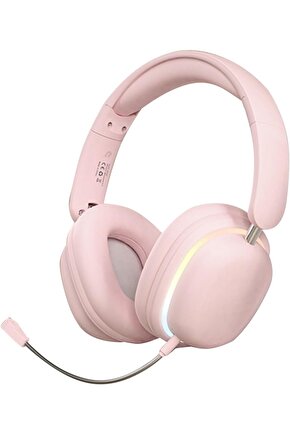 BLUETOOTH 5.3 KULAKLIK RGB LED IŞIKLI ÇIKARILABİLİR MİKROFONLU OYUN MÜZİK FİLM İÇİN ŞARJLI KULAKLIK