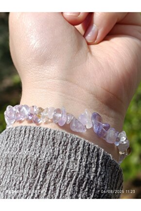 Ametrin Kırık Doğaltaş Kadın Bileklik