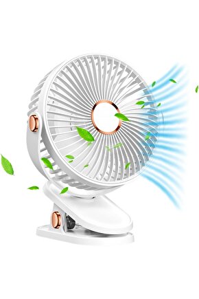 MANDALLI MİNİ ŞARJLI FAN ASKILI VANTİLATÖR MASAÜSTÜ HAVA SERİNLETİCİ