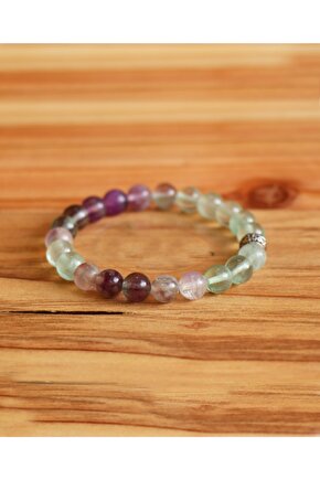 Florit Doğal Taş Bileklik  Hakiki Doğal Taş