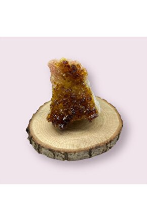 SİTRİN JEOT Ham Doğal Taş Mineral (sertifikalı)(para taşı)(Bereket taşı