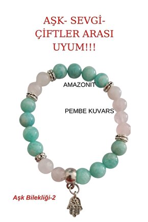 Aşk Ve Şans Mıknatısı Bileklik, Aşk, Sevgi Ve Çiftler Arası Uyum Çeken Doğal Taş Bileklik